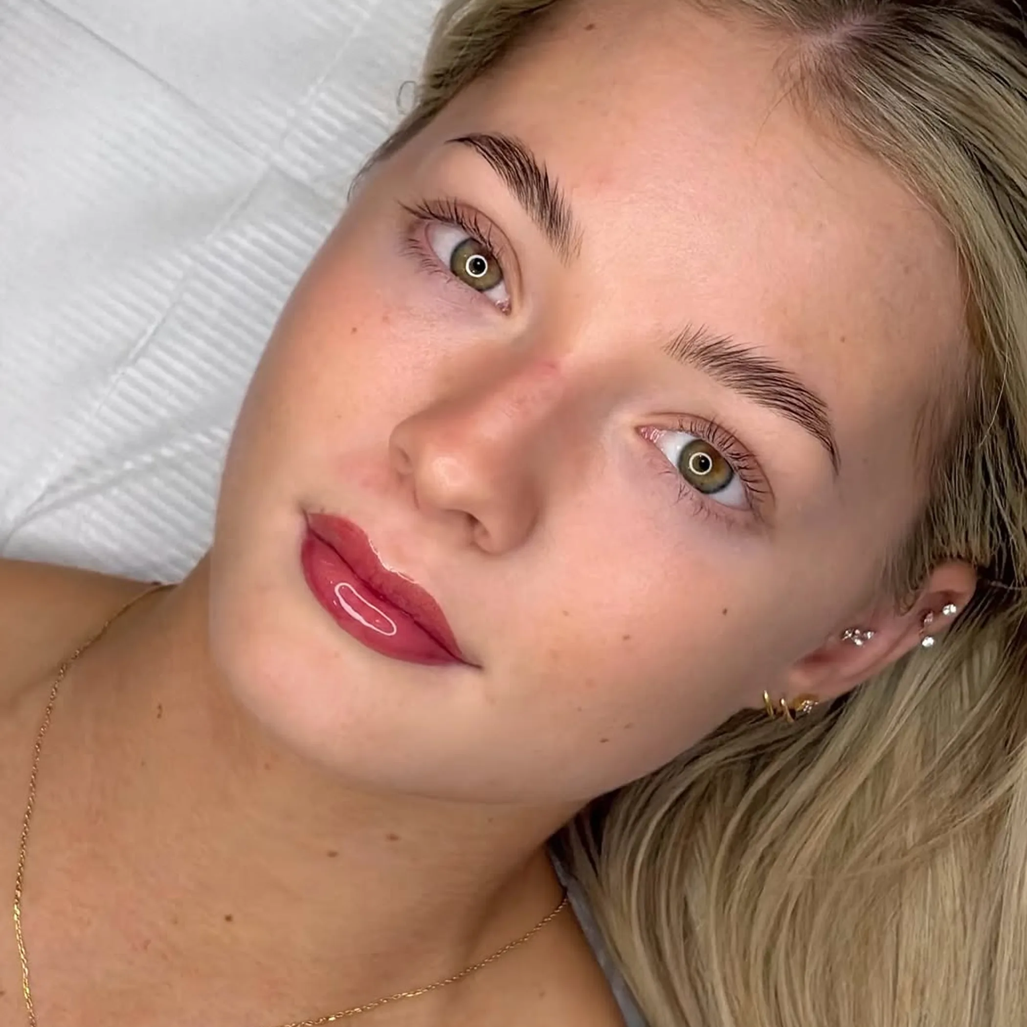 defined tinted lips