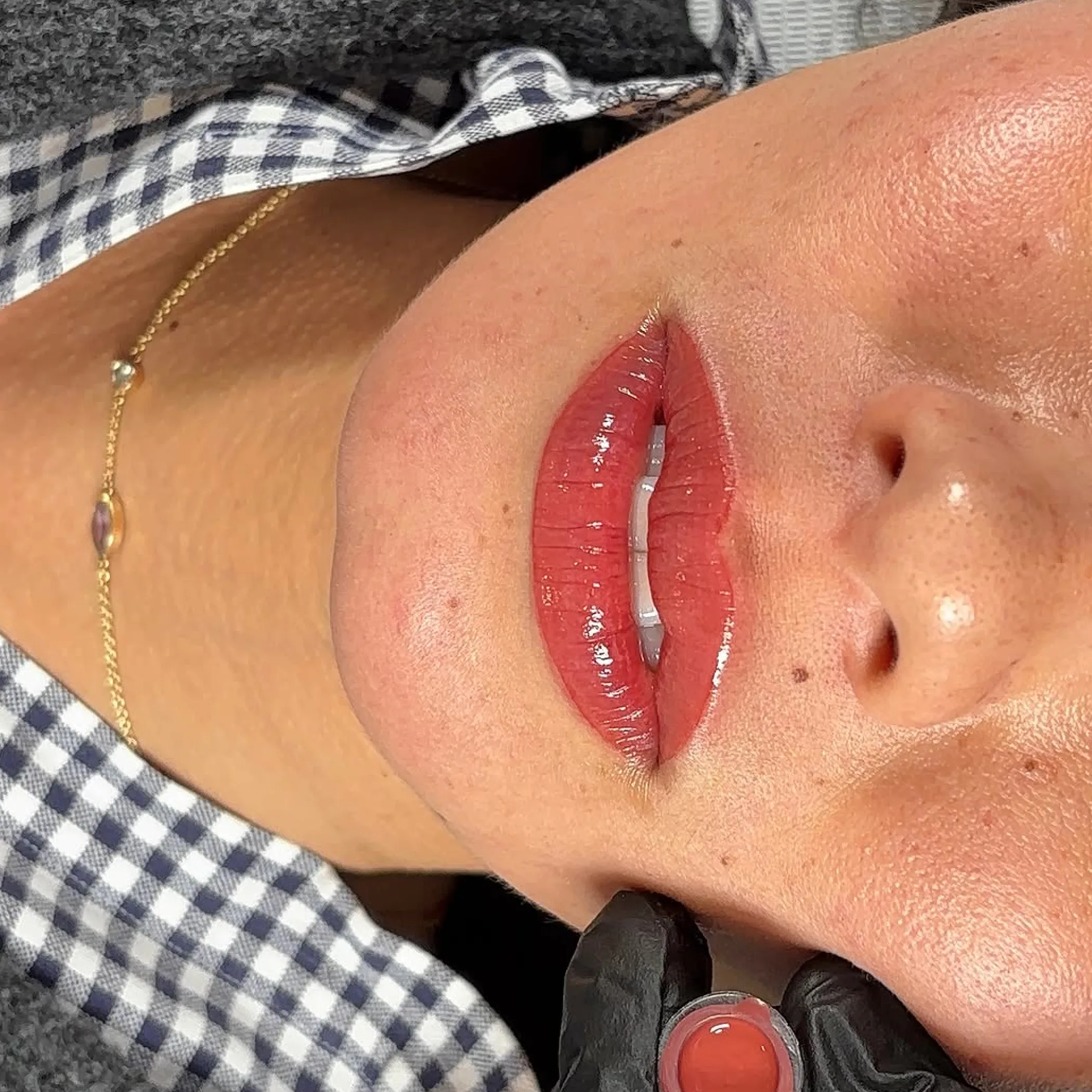 lip tattoo healing results