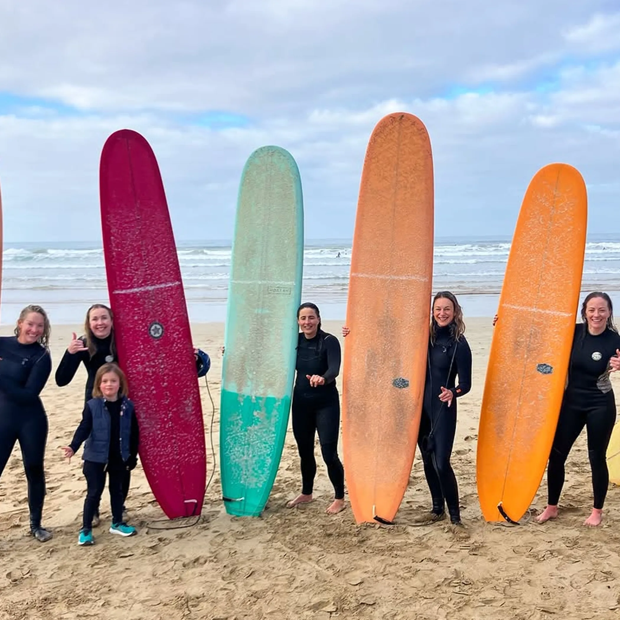 surfing lessons on australian beach